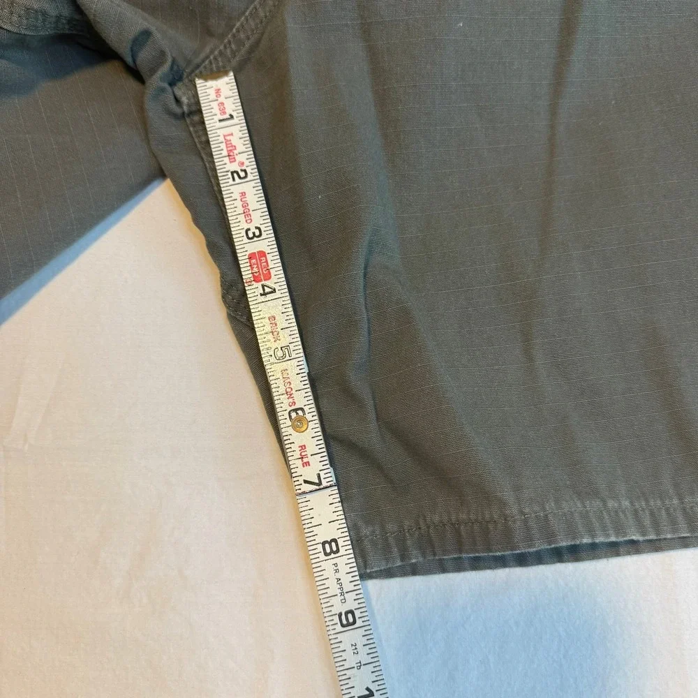 Vintage Carhartt Men Ripstop Shorts‎ Green Gorpcore Workwear Utility 42 Outdoor